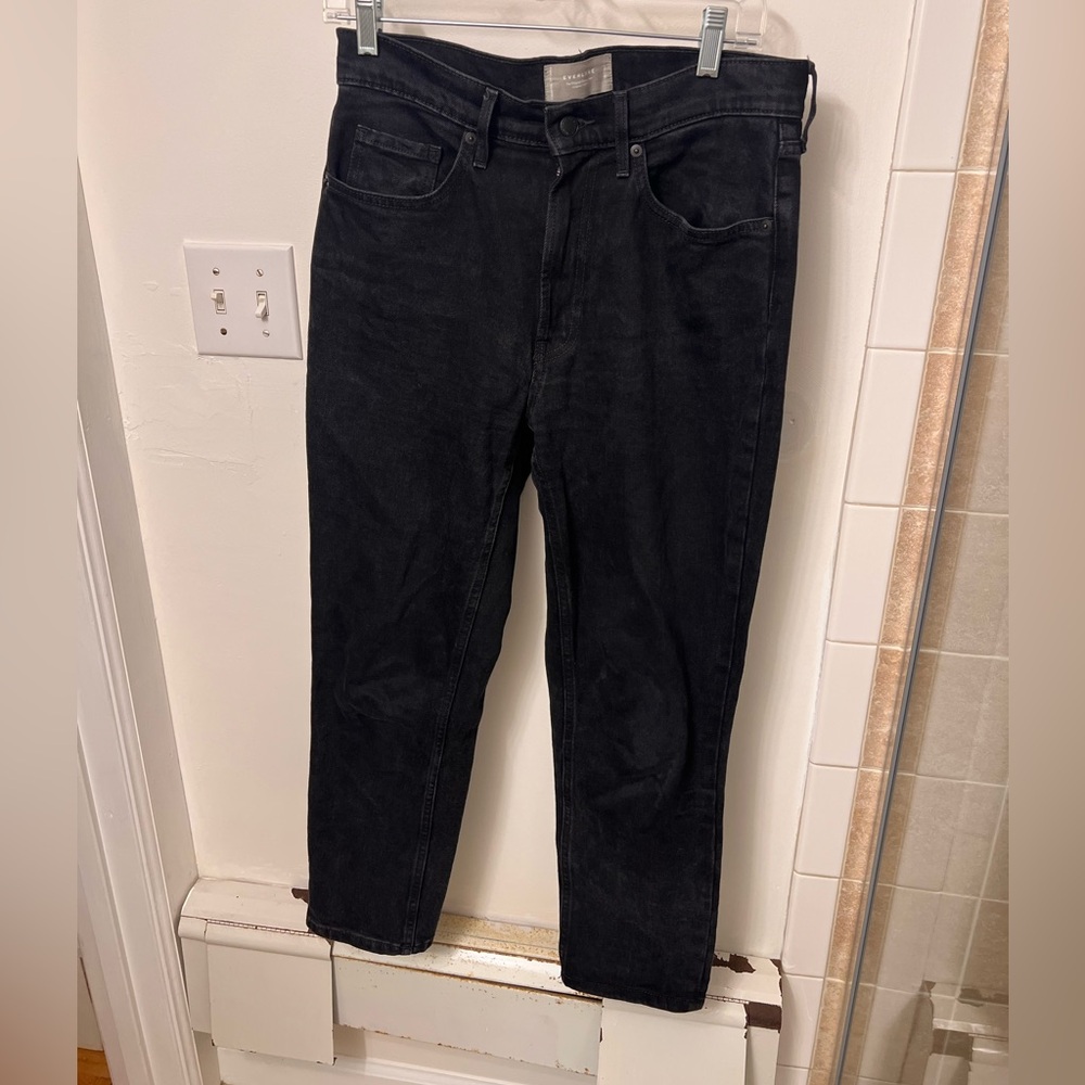 Everlane Black Original Cheeky Jeans size 28 cropped